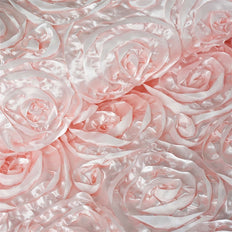 54" X 4 Yards Rose Gold | Blush Satin Rosette Fabric by the Bolt#whtbkgd