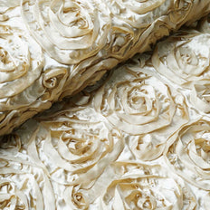 Satin Rosette Fabric | Fabric by Roll | TableclothsFactory