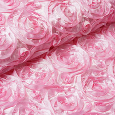 Satin Rosette Fabric | Fabric by Roll | TableclothsFactory