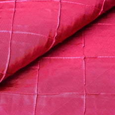 54" x 10 Yards | Fuchsia Pintuck Taffeta Fabric by the Roll | TableclothsFactory