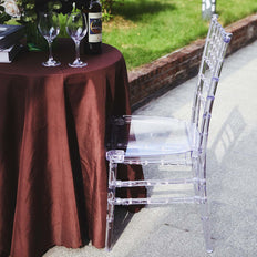Resin Clear Chiavari Chair, Armless Stackable Chairs