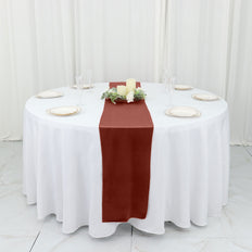12x108Inch Terracotta Premium Velvet Sheen Finish Table Runner