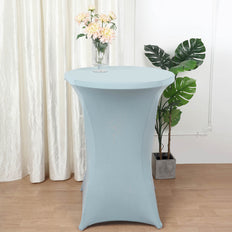 Dusty Blue Cocktail Spandex Table Cover