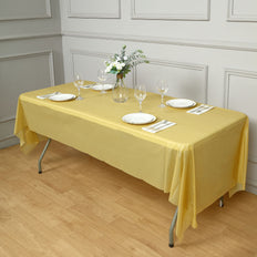 Rectangle Vinyl Tablecloth, PVC Plastic Spill Proof Tablecloths | Disposable Waterproof Tablecloths